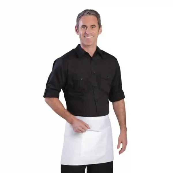 Uniform Works Mens Pilot Shirt Black S