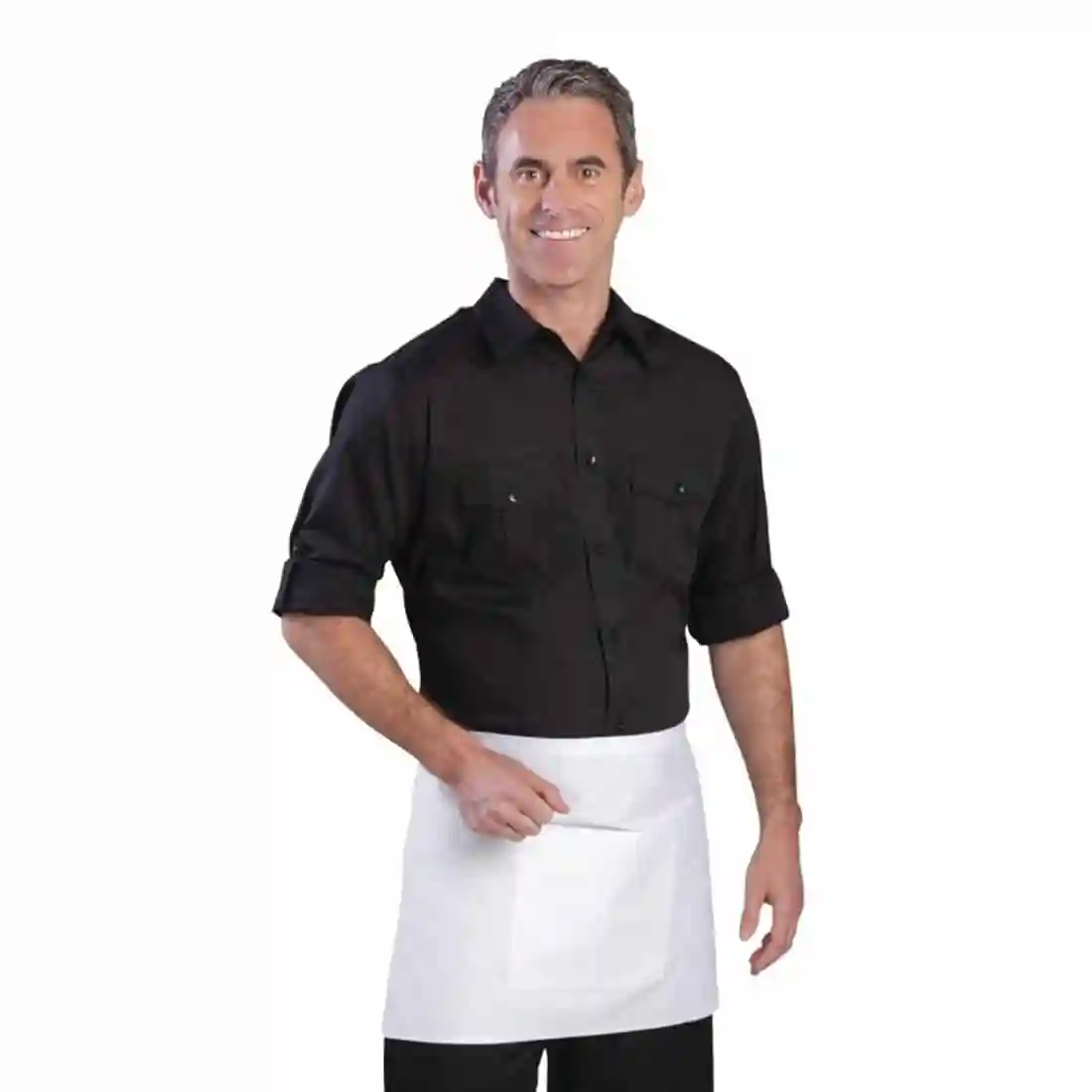 Uniform Works Mens Pilot Shirt Black S