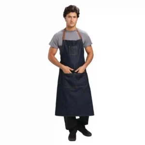 Chef Works Urban Memphis Wide Bib Apron Indigo