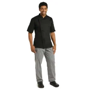 Chef Works Springfield Zipper Mens Chefs Jacket Black S