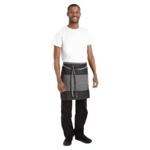 Chef Works Urban Manhattan Half Bistro Apron Black