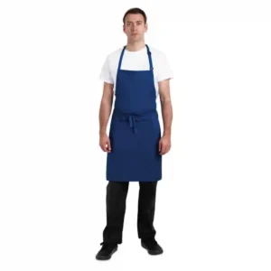 Chef Works Butchers Bib Apron Royal Blue