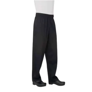 Chef Works Unisex Basic Baggy Chefs Trousers Black