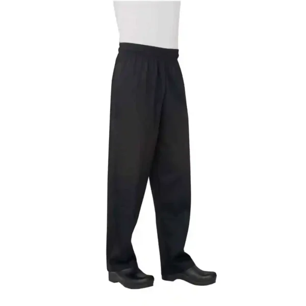 Chef Works Unisex Basic Baggy Chefs Trousers Black