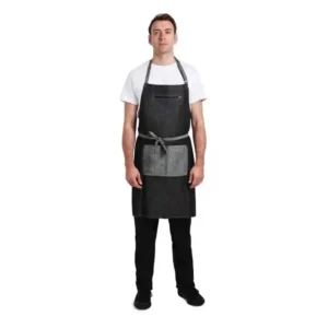 Chef Works Urban Manhattan Bib Apron Black