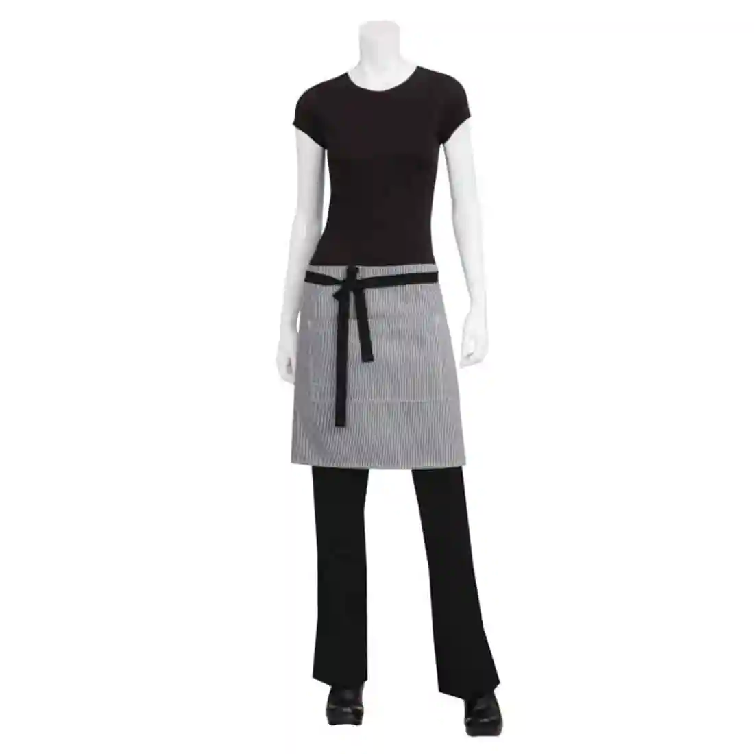 Chef Works Urban Portland Half Bistro Apron Black