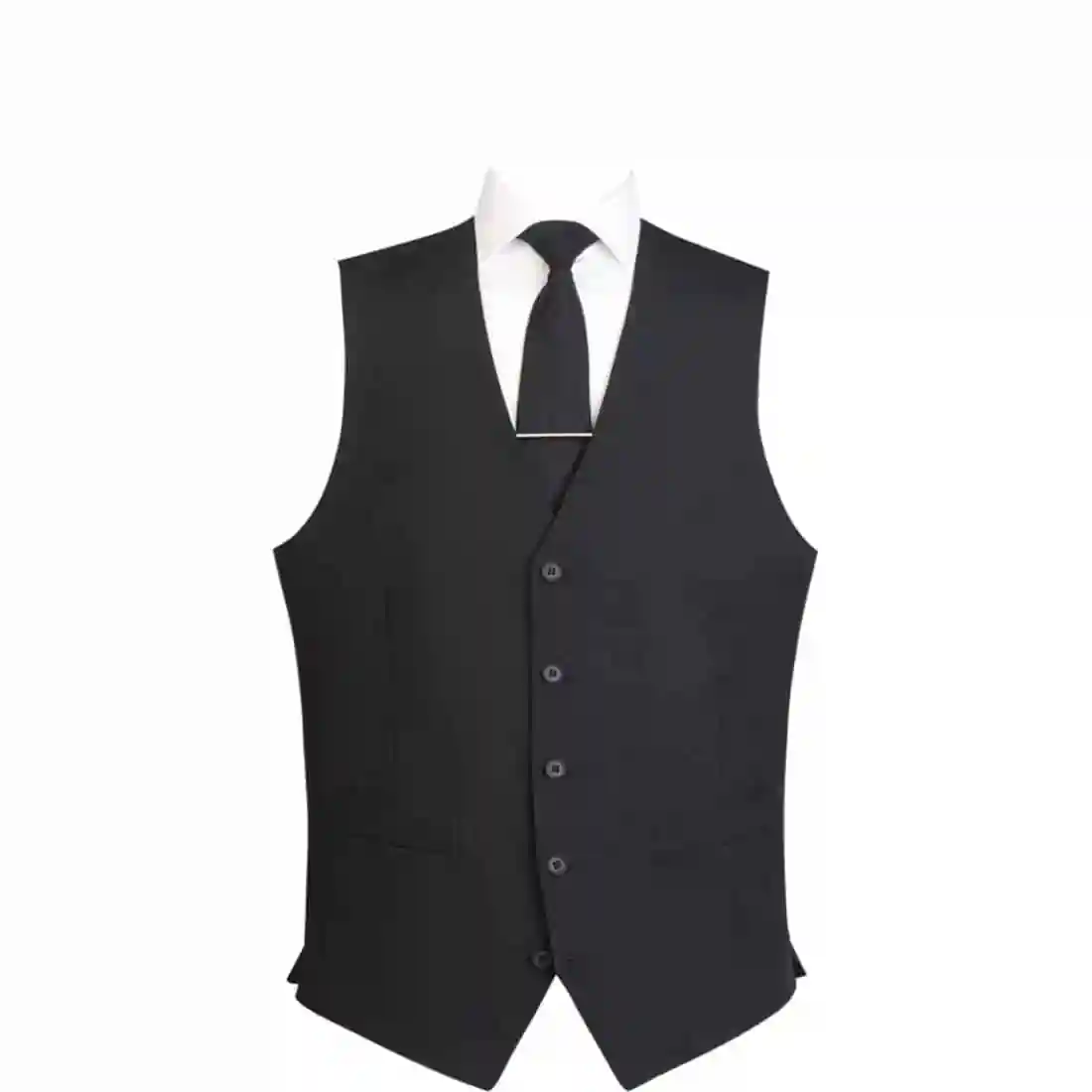 Events Mens Black Waistcoat - Size XL