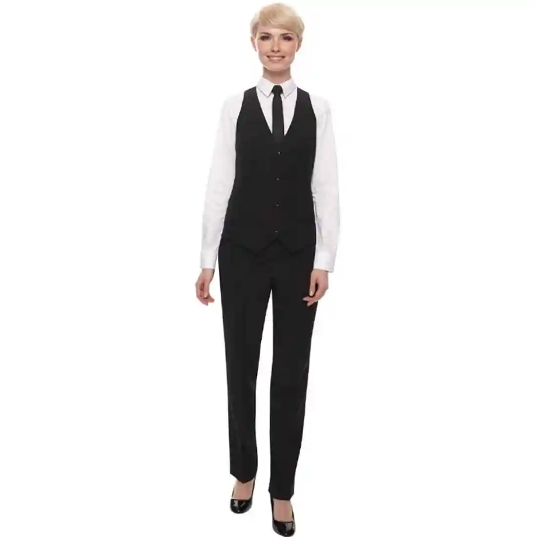 Events Ladies Black Waiting Trouser - Size 10 Long leg