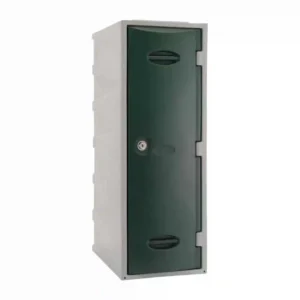 Extreme Plastic Single Door Locker Camlock Green 900mm