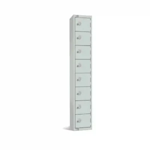 Elite Eight Door Camlock Locker Grey