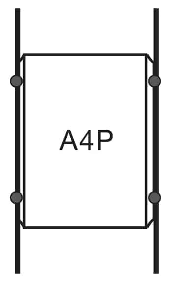 Floor to Ceiling Cable Hanging Poster Frames