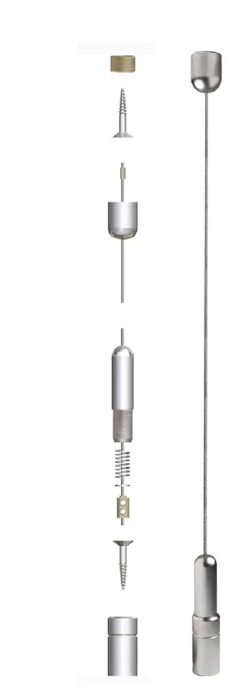 Floor to Ceiling Cable Hanging Poster Frames