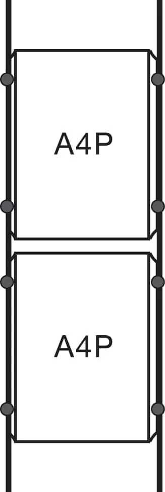 Floor to Ceiling Cable Hanging Poster Frames