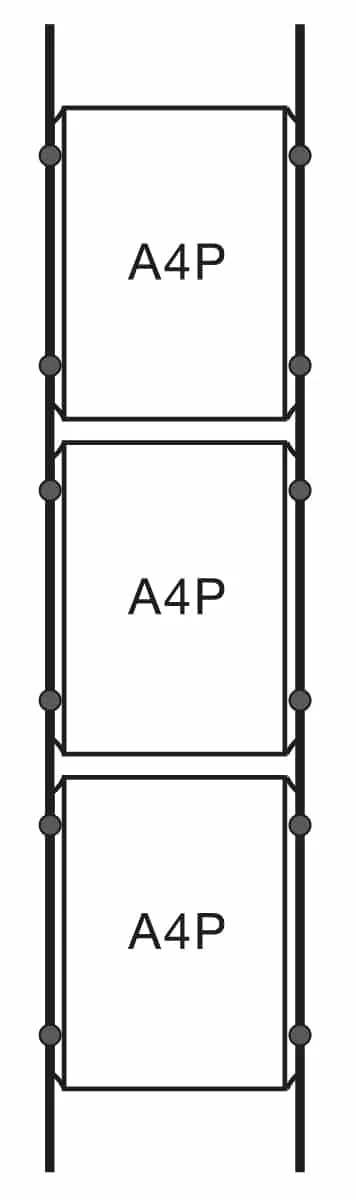 Floor to Ceiling Cable Hanging Poster Frames