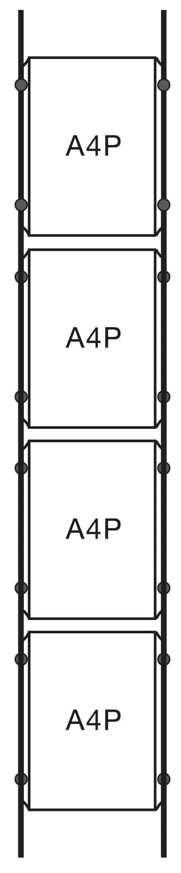 Floor to Ceiling Cable Hanging Poster Frames