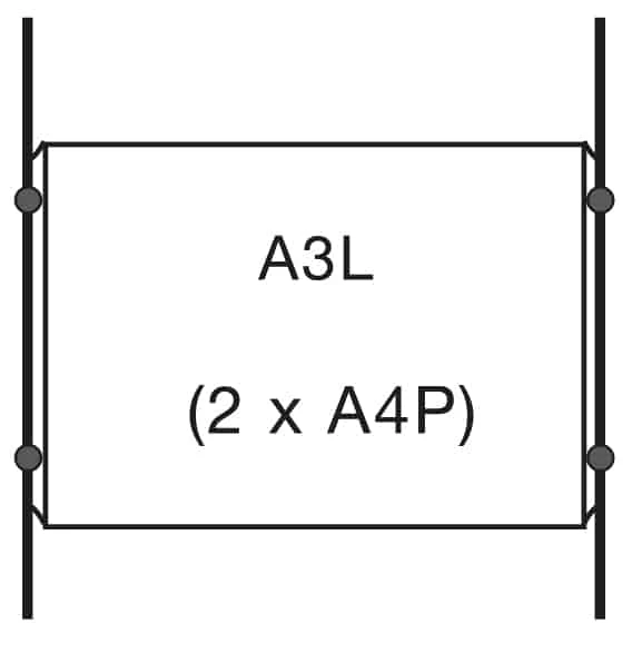 Floor to Ceiling Cable Hanging Poster Frames