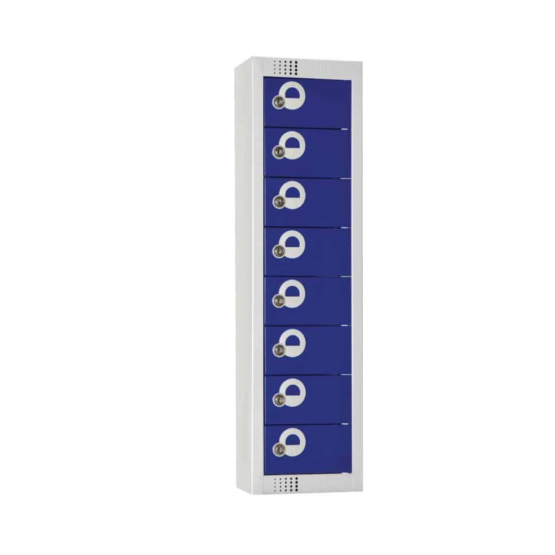 Elite Personal Effects Locker 8 Door Blue Camlock