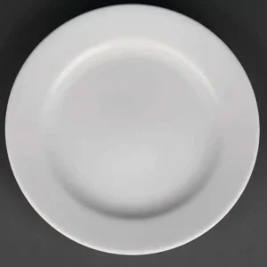 Royal Porcelain Classic White Wide Rim Plates 210mm