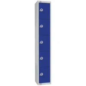 Elite Five Door Manual Combination Locker Locker Blue