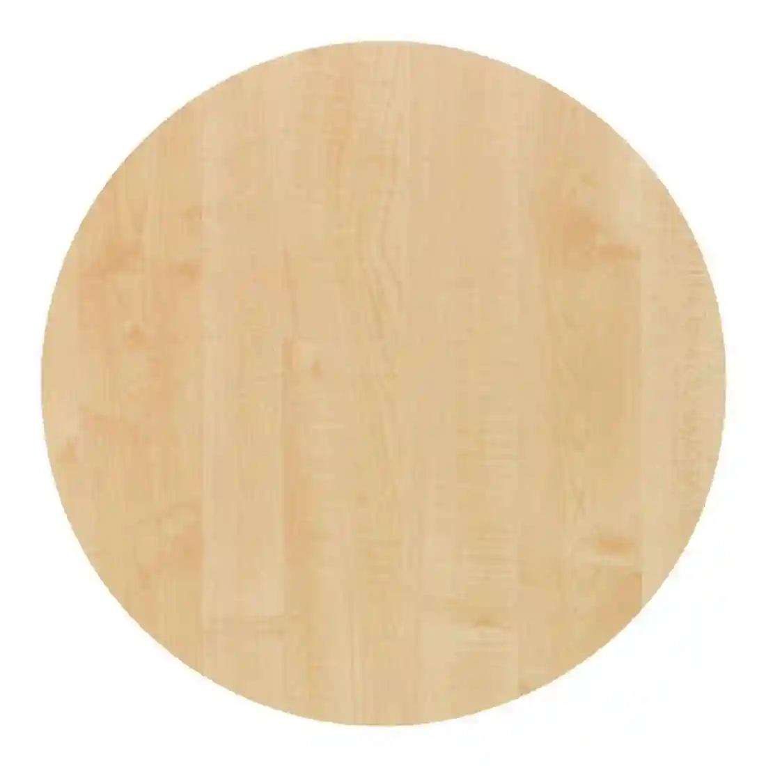 Werzalit Pre-drilled Round Table Top  Maple 600mm