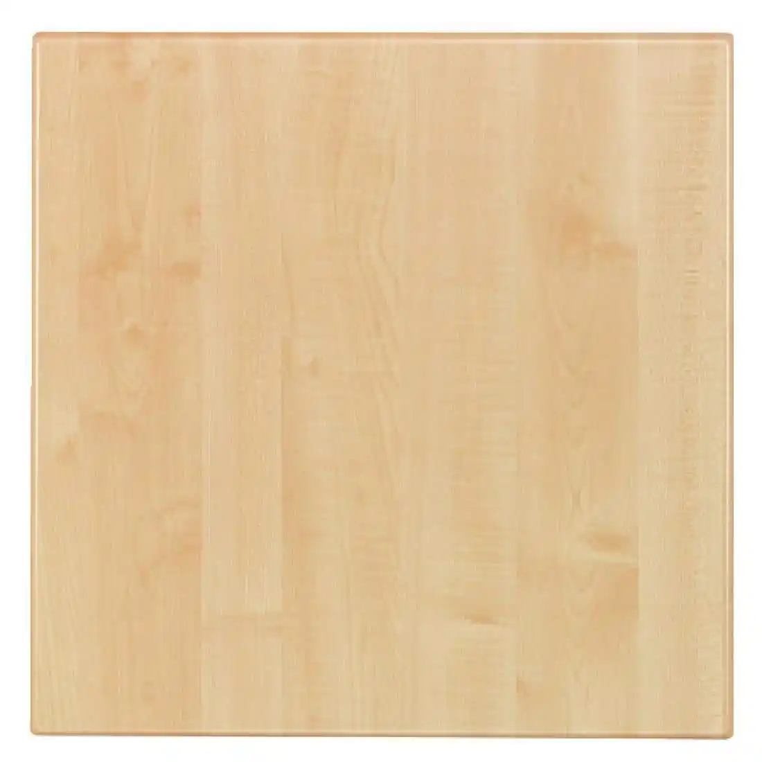 Werzalit Pre-drilled Square Table Top Maple 600mm