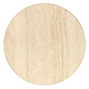Werzalit Pre-drilled Round Table Top  Travertin 600mm