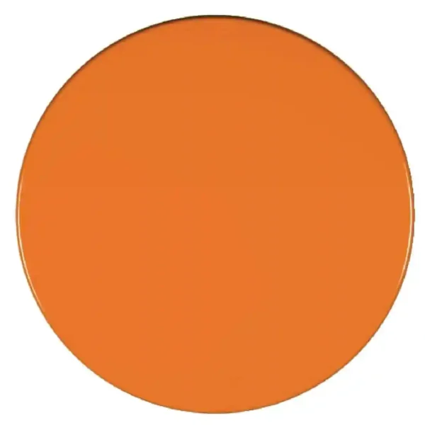 Werzalit Pre-drilled Round Table Top  Orange 800mm