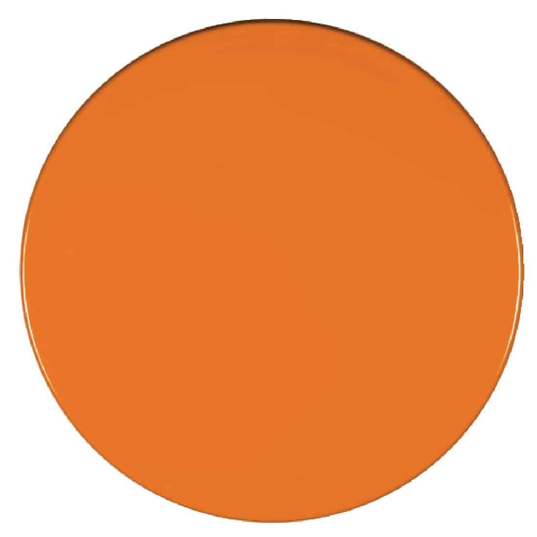 Werzalit Pre-drilled Round Table Top  Orange 800mm