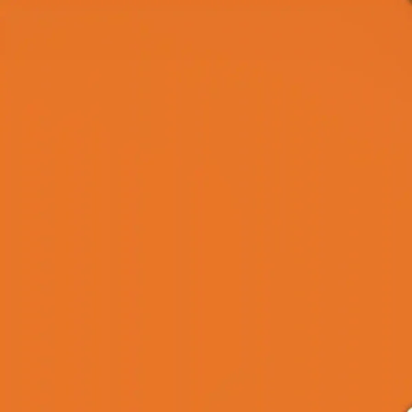 Werzalit Pre-drilled Square Table Top  Orange 600mm
