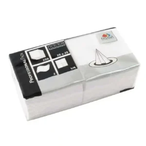 Fasana Cocktail Napkins White 250mm