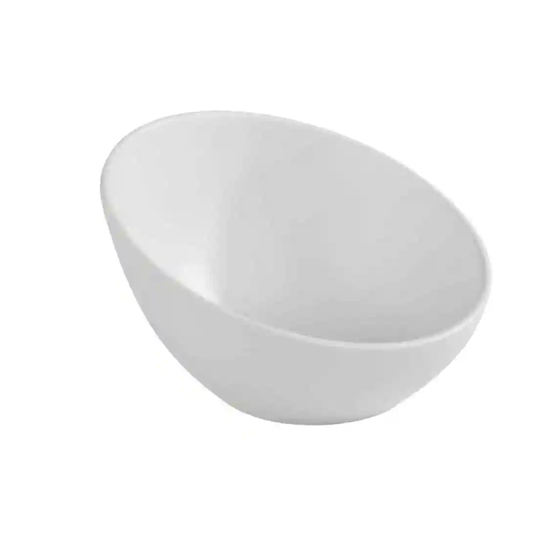 APS Zen Melamine Round Sloped Bowl White 300ml