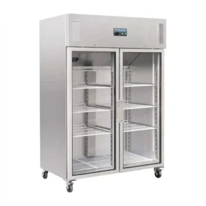 Polar Upright Double Glass Door Gastro Refrigerator 1200Ltr