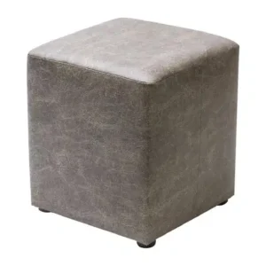 Cube Faux Leather Bar Stool Ash
