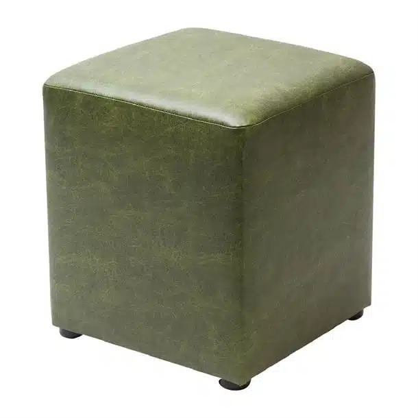Cube Faux Leather Bar Stool Juniper