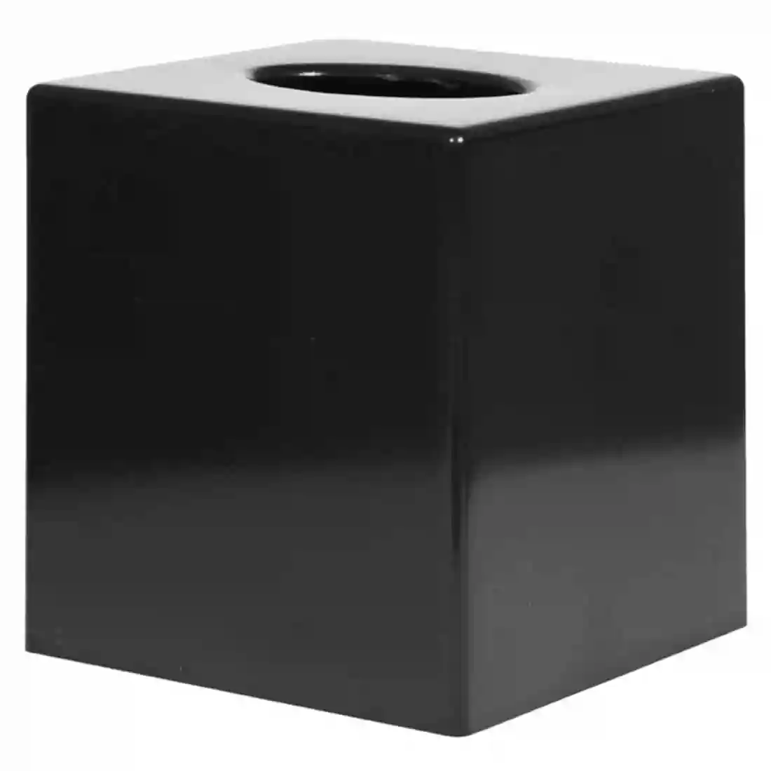 Black Cube Tissue Holder