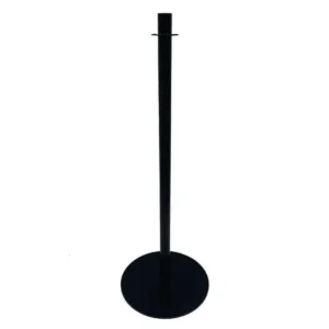 Bolero Black Flat Top Barrier Post