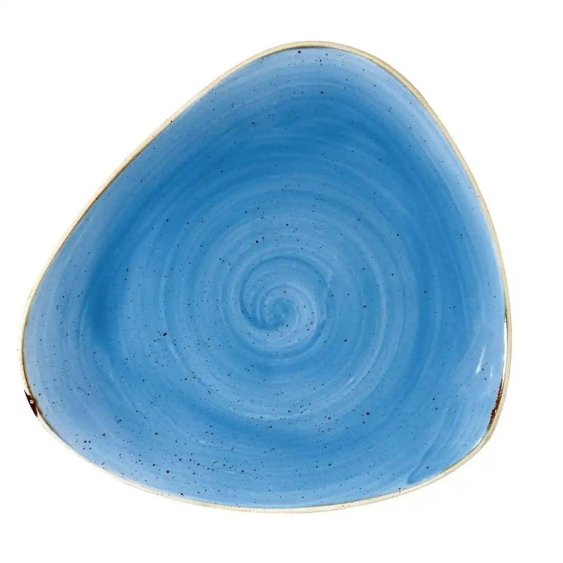 Churchill Stonecast Triangle Plate Cornflower Blue 311mm