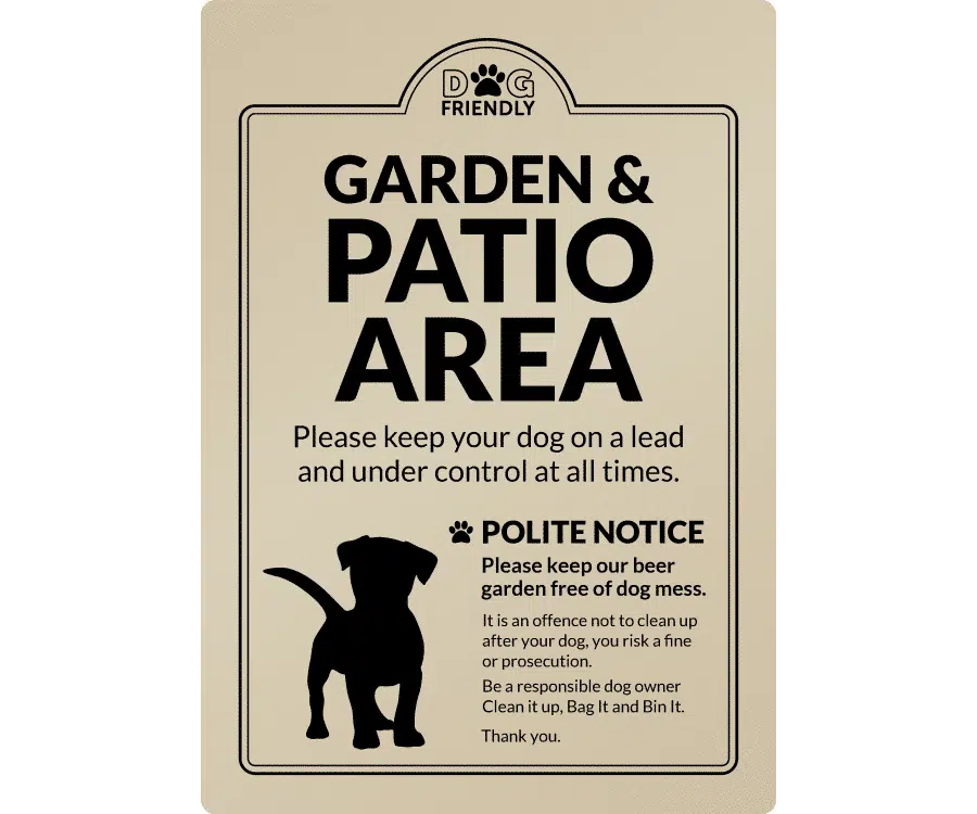 Dog Friendly Garden & Patio Area - Clean it up