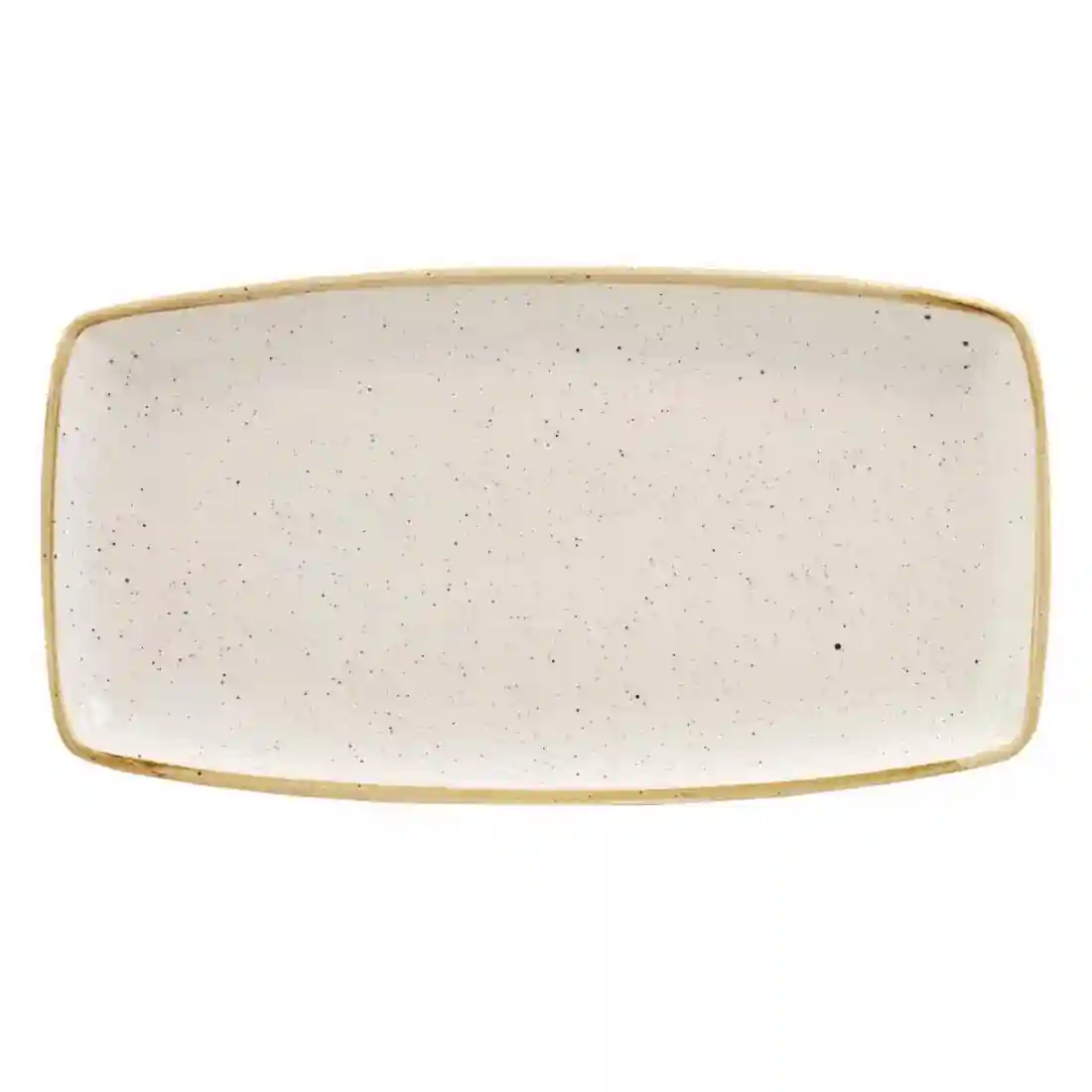 Churchill Stonecast Rectangular Plate Barley White 350 x 185mm