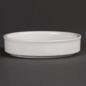 Olympia Mediterranean Stackable Dishes White 102mm