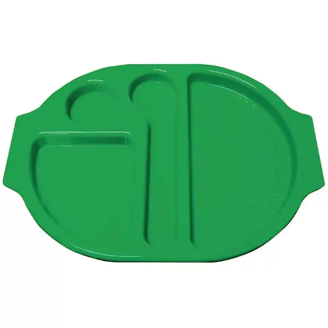 Kristallon Plastic Food Compartment Tray Small Green