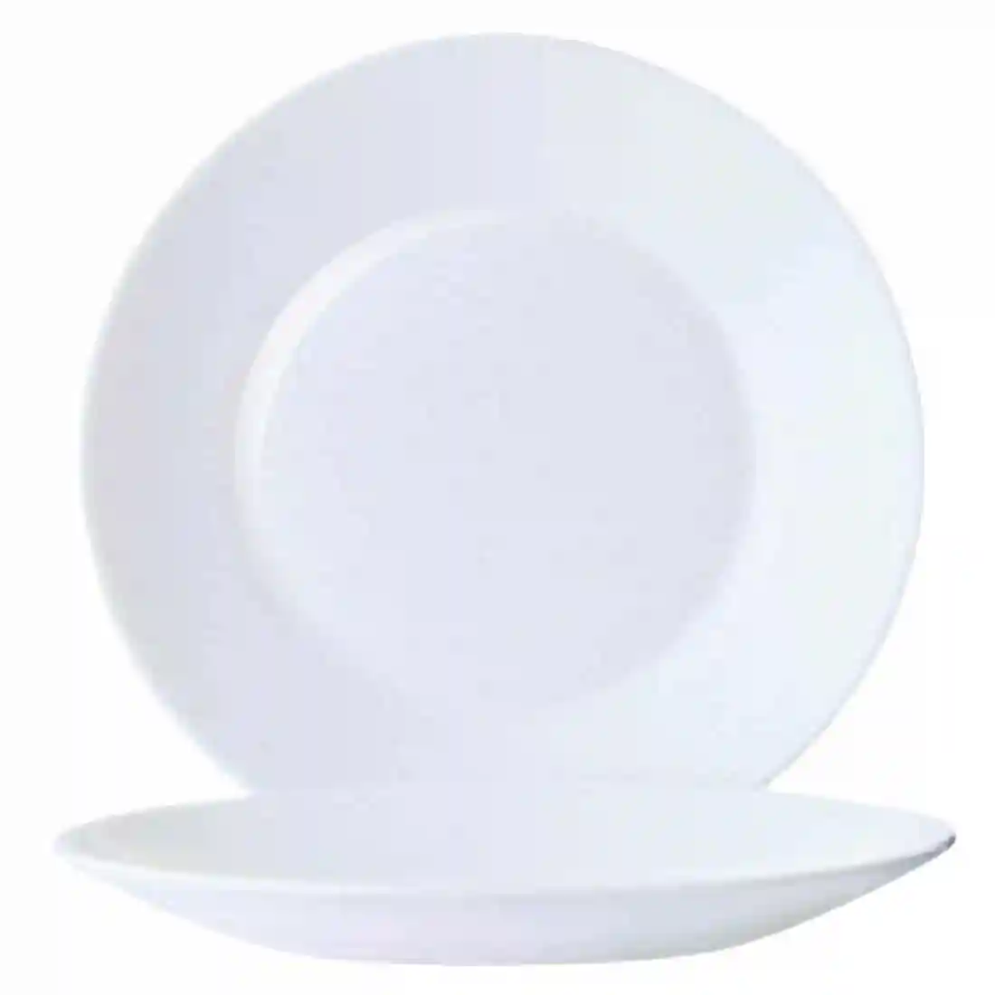 Arcoroc Opal Restaurant Wide Rim Plates 195mm