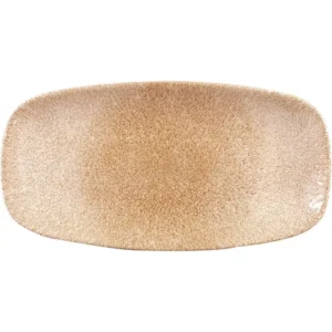 Churchill Studio Prints Raku Rectangular Plate Garnet Orange 298mm