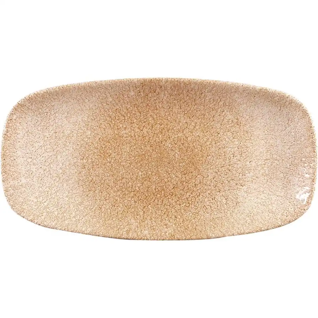 Churchill Studio Prints Raku Rectangular Plate Garnet Orange 298mm