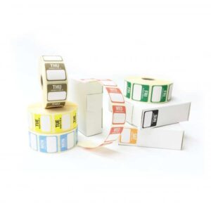 Square Day Dot Food Labels - Full Set