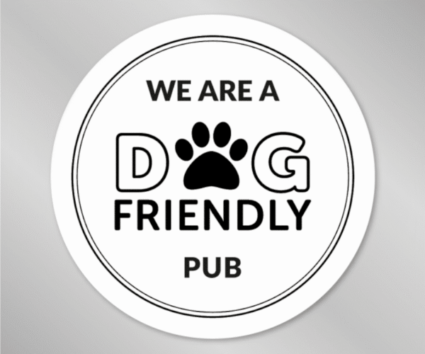 We are a Dog Friendly Window Sticker - Smart Hospitality Supplies