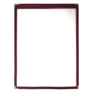 Olympia American Style Menu Cover A4 Burgundy