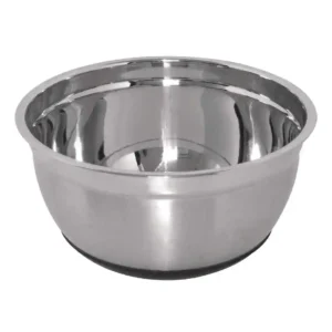 Vogue Stainless Steel Bowl with Silicone Base 5Ltr