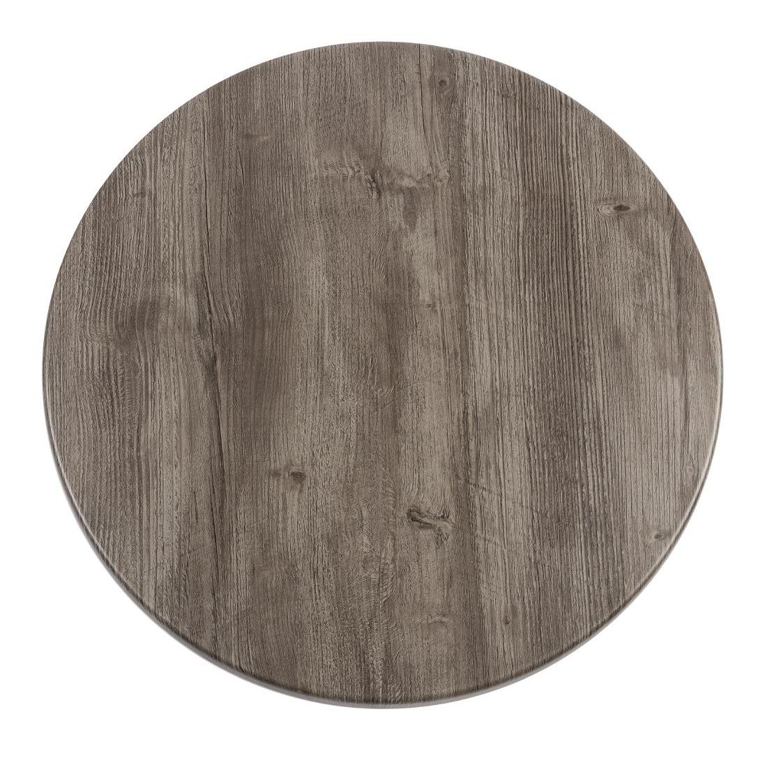 Werzalit Pre-drilled Round Table Top  Ponderosa Grey 800mm