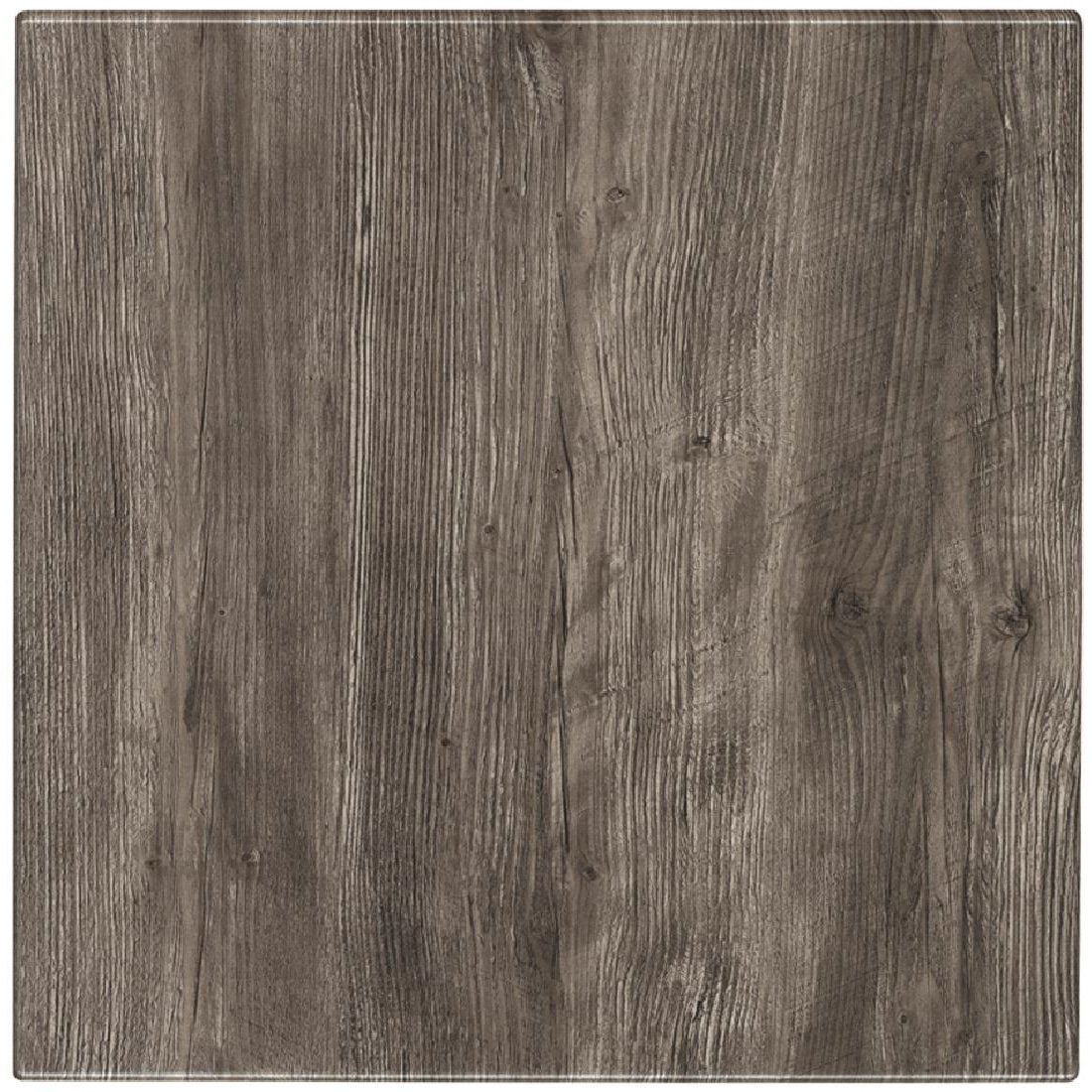 Werzalit Pre-drilled Square Table Top  Ponderosa Grey 700mm